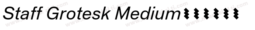 Staff Grotesk Medium字体转换